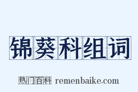 锦葵科组词是什么意思的图片
